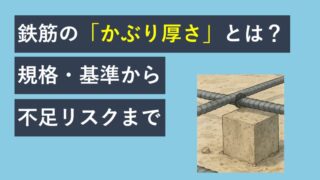 鉄筋の「かぶり厚さ」とは？規格・基準から不足リスクまで